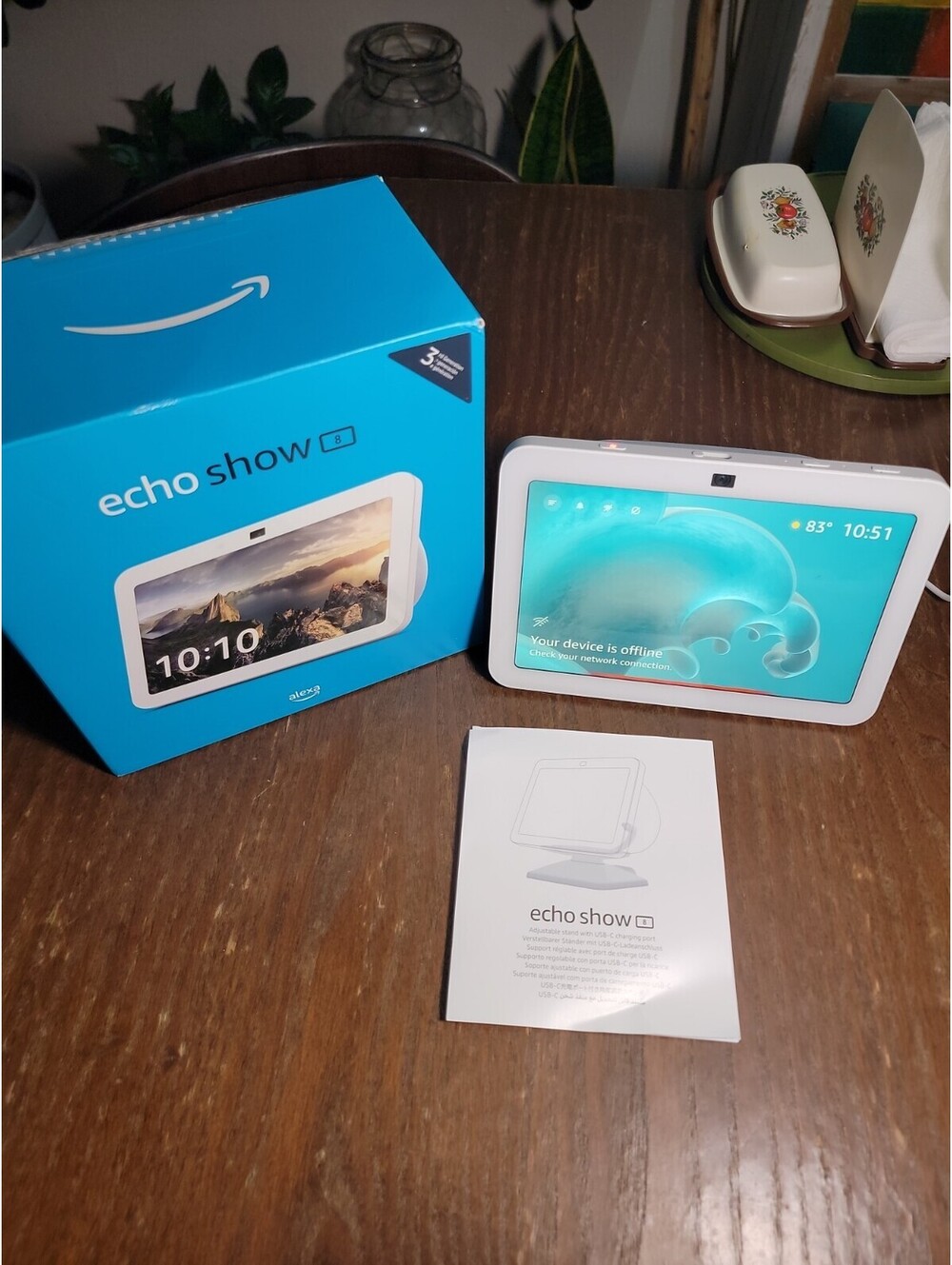 Echo Show 8 (3rd Gen) | HD smart display with Alexa and 13 MP cam WHITE
